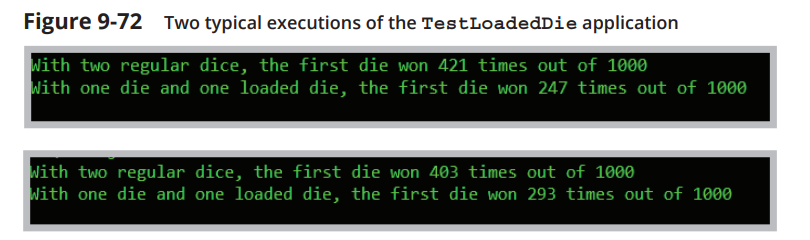 Create a Die class that you can use to instantiate objects that -1