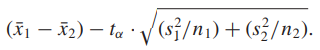 If the assumptions for a non-pooled t-interval are -1