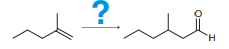 35. What are the best reagents to accomplish this transformation?
a. t-BuOK
b. NaC≡CH, followed by H2 and Pt
c. NaC≡CH, followed by H2 and Lindlar’s catalyst
d. NaOH, followed by t-BuOK
36. Which of the following represents an efficient synthesis of 1-methylcyclohexene?
37. Which reaction sequence best accomplishes this transformation?