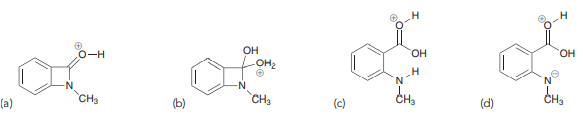 87. What is the major product of this reaction?88. Which compounds will react with each other in the presence of catalytic acid to give CH3CH2CO2C(CH3)3 via a Fischer esterification process?89. Which of the following structures is not an intermediate in the mechanism of this reaction?