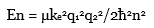 A general expression for the energy levels of one – electron atoms and ions is
Here μ is the reduced mass of the atom, given by μ = m1m2 / (m1 + m2), where m1 is the mass of the electron and m2 is the mass of the nucleus; ke is the Coulomb constant; and q1 and q2 are the charges of the electron and the nucleus, respectively. The wavelength for the n = 3 to n = 2 transition of the hydrogen atom is 656.3 nm (visible red light). What are the wavelengths for this same transition in
(a) Positronium, which consists of an electron and a positron, and
(b) Singly ionized helium?
Note: A positron is a positively charged electron.