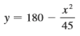 A hawk flying at 15 m/s at an altitude of 180 m accidentally drops its prey. The parabolic trajectory of the falling prey is described by the equation
until it hits the ground, where y is its height above the ground and x is the horizontal distance traveled in meters. Calculate the distance traveled by the prey from the time it is dropped until the time it hits the ground. Express your answer correct to the nearest tenth of a meter.