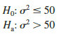 A sample of 16 items provides a sample standard deviation of 9.5. Test the following hypotheses using α = .05. What is your conclusion? Use both the p-value approach and the critical value approach.