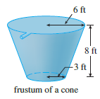 A tank is full of water. Find the work required to pump the water out of the spout. In Exercises 21 and 22 use the fact that water weighs 62.5 lb/ft3.
