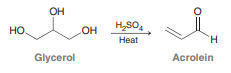 Acrolein is an α,β-unsaturated aldehyde that is used in the production of a variety of polymers. Acrolein can be prepared by treating glycerol with an acid catalyst. Propose a plausible mechanism for this transformation.