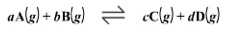 Balance the equation and write the reaction-quotient expression, Qc.
For the generic reaction
The reaction quotient is