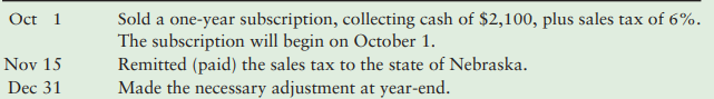 Centennial Publishing completed the following transactions for one subscriber during 2018:
Requirement:
1. Journalize these transactions (explanations not required). Then report any liability on the
company’s balance sheet at December 31, 2018.
