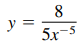 Complete the table to find the derivative of the function.
Original Function:
Rewrite:
Differentiate:
Simplify: