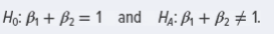 Consider the multiple linear regression model, y = β0 + β1x1 + β2x2 + ε. Define the restricted and unrestricted models if the hypotheses are