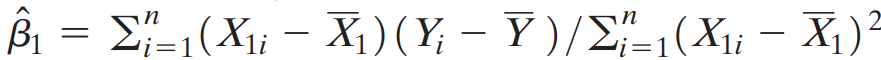 Consider the regression model
Yi = 1X1i + 2X2i + ui
for i = 1, ……, n. Following analysis
a. Specify the least squares function that is minimized by OLS.
b. Compute the partial derivatives of the objective function with respect to b1 and b2.
c. Suppose that
d. Suppose that
Derive an expression for n1 as a function of the data (Yi, X1i, X2i), i = 1, ……, n.
e. Suppose that the model includes an intercept:
Show that the least squares estimators satisfy
f. As in (e), suppose that the model contains an intercept. Also suppose that
Show that
How does this compare to the OLS estimator of b1 from the regression that omits X2?