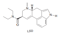 Consider the structure of lysergic acid diethylamide (LSD), a potent hallucinogen containing three nitrogen atoms. One of these three nitrogen atoms is significantly more basic than the other two. Identify the most basic nitrogen atom in LSD and explain your choice.