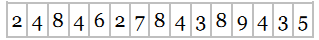 Determine the median and the mode for the following numbers.