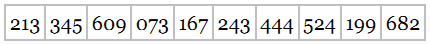 Determine the median for the following numbers.