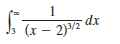 Determine whether each integral is convergent or divergent. Evaluate those that are convergent.