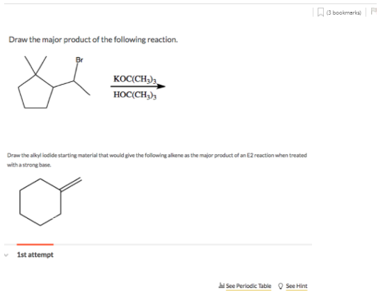 Draw the major product of the following reaction.
