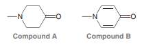 Each of the following compounds contains two heteroatoms (one nitrogen atom and one oxygen atom):
In compound A, the lone pair on the nitrogen atom is more likely to function as a base. However, in compound B, a lone pair on the oxygen atom is more likely to function as a base. Explain this difference
