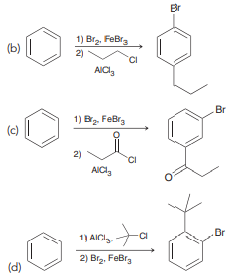 Each of the following syntheses will not produce the desired product. In each case, identify the flaw in the synthesis.