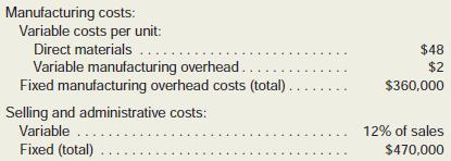 Far North Telecom, Ltd., of Ontario, has organized a new division to manufacture and sell specialty cellular telephones. The division’s monthly costs are shown below:

Far North Telecom regards all of its workers as full-time employees and the company has a long-standing no layoff policy. Furthermore, production is highly automated. Accordingly, the company includes its labour costs in its fixed manufacturing overhead. The cellular phones sell for $150 each. During September, the first month of operations, the following activity was recorded:

Required:
1. Compute the unit product cost under:
a. Absorption costing.
b. Variable costing.
2. Prepare an absorption costing income statement for September.
3. Prepare a contribution format income statement for September using variable costing.
4. Assume that the company must obtain additional financing in order to continue operations. As a member of top management, would you prefer to rely on the statement in (2) Above or in
(3) Above when meeting with a group of prospective investors?
5. Reconcile the absorption costing and variable costing net operating incomes in (2) and (3) above.

