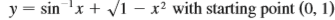 Find the arc length function for the curve