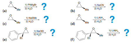 For each of the following reactions, predict the product and draw a mechanism for its formation: