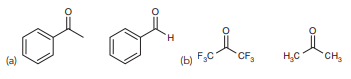 For each pair of the following compounds, identify which compound would be expected to react more rapidly with a nucleophile: