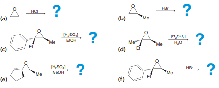 For each reaction, predict the product and draw a mechanism for its formation: