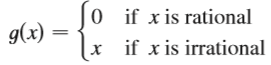 For what values of x is g continuous?