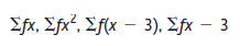 Given the following frequencies, fi associated with the x values in Problem 1A.2: {10, 6, 6, 16, 10}, evaluate:
Problem 1A.2:
Given the following data on xi: {8, 12, 6, 4, 10} evaluate:
