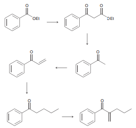 Identify reagents that can be used to achieve each of the following transformations: