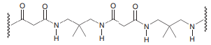Identify what monomers you would use to produce the following polymer: