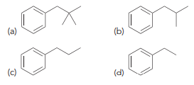Identify whether each of the following compounds can be made using a direct Friedel–Crafts alkylation or whether it is necessary to perform an acylation followed by a Clemmensen reduction to avoid carbocation rearrangements: