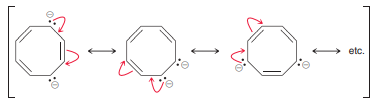 In a pioneering study on the limits of aromaticity, the following resonance-stabilized dianion was prepared and examined. Predict whether this dianion is aromatic, nonaromatic, or antiaromatic.
