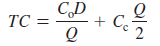 In Chapter 16, the formula for the optimal order quantity of an item, Q, given its demand, D, ordering cost, Co, and the cost of holding, or carrying, an item in inventory, Cc, is as follows:
The total inventory cost formula is
Ordering cost, Co, and carrying cost, Cc, are generally values that the company is often able to determine with certainty because they are internal costs, whereas demand, D, is usually not known with certainty because it is external to the company. However, in the order quantity for- mula given here, demand is treated as if it were certain. To consider the uncertainty of demand, it must be simulated.
Using Crystal Ball, simulate the preceding formulas for Q and TC to determine their average values for an item, with Co = +150, Cc = +0.75, and demand, D, that is normally distributed with a mean of 10,000 and a standard deviation of 4,000.