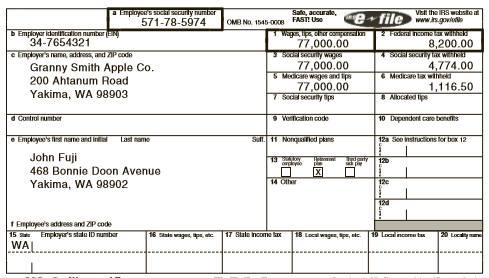 John Fuji (birthdate June 6, 1980) moved from California to Washington in December 2017. His earnings and income tax withholding for 2018 for his job as a manager at a Washington apple-processing plant are:
John’s other income includes interest on a Certificate of Deposit reported on a Form 1099-INT:
Also, in accordance with the 2012 divorce decree he paid $500 per month alimony to his ex-wife (Dora Fuji, Social Security number 573-79-6075).
John received the following Form 1098 reporting mortgage interest and property taxes:
During 2018, John paid the following amounts (all of which can be substantiated):
John’s employer offers a retirement plan, but John does not participate. Instead, he made a $4,000 contribution to a Roth IRA.
John also provides 100 percent of the support for his mother, Gala Fuji (Social Security number 323-11-4455). Gala is chronically ill and lives in an assisted living facility in Yakima. Her only income is interest of about $400 on a modest savings account.
Required:
Complete John’s federal tax return for 2018. Use Form 1040, Schedule 1, and Schedule A to complete this tax return. Make realistic assumptions about any missing data.