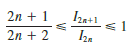 Let In = fπ/20 sinnx dx.
(a). Show that I2n+2 < I2n+1 < I2n.
(b). Use Exercise 38 to show that
Exercise 38:
Prove that, for even powers of sine, fπ/20 sin2nx dx = 1.3.5…. (2n – 1) π/ 2.4.6. . . 2n, π/2.
(c). Use parts (a) and (b) to show that
//
and deduce that limn→∞ I2n+1/I2n = 1.
(d). Use part (c) and Exercises 37 and 38 to show that
This formula is usually written as an infinite product:
and is called the Wallis product.
Exercise 37:
(c). Use part (a) to show that, for odd powers of sine,
(e). We construct rectangles as follows. Start with a square of area 1 and attach rectangles of area 1 alternately beside or on top of the previous rectangle (see the figure). Find the limit of the ratios of width to height of these rectangles.