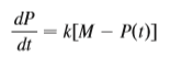 Let P(t) be the performance level of someone learning a skill as a function of the training time t. The graph of P is called a learning curve. In Exercise 9.1.15 we proposed the differential equation
as a reasonable model for learning, where k is a positive constant. Solve it as a linear differential equation and use your solution to graph the learning curve.
Data from Exercise 9.1.15:
Psychologists interested in learning theory study learning curves. A learning curve is the graph of a function P(t), the performance of someone learning a skill as a function of the training time t. The derivative dP/dt represents the rate at which performance improves.
(a) When do you think P increases most rapidly? What happens to dP/dt as t increases? Explain.
(b) If M is the maximum level of performance of which the learner is capable, explain why the differential equation
is a reasonable model for learning.
(c) Make a rough sketch of a possible solution of this differential equation.