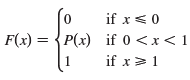 Let’s consider the problem of designing a railroad track to make a smooth transition between sections of straight track. Existing track along the negative x-axis is to be joined smoothly to a track along the line y = 1 for x > 1.
(a). Find a polynomial P = P (x) of degree 5 such that the function F defined by
is continuous and has continuous slope and continuous curvature.
(b). Graph F.
