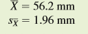 n chapter 14 we reviewed how to calculate the standard error, s _ X, which is an estimate of variation among means of samples drawn from a population. Here, we will use the standard error to calculate a confidence interval. A confidence interval is a range of values within which the true population mean occurs with a particular probability. That probability, which is called the level of confidence, is calculated as 1 minus the significance level, a, which is generally 0.05:
Level of confidence = 1 -
Level of confidence = 1 - 0.05 = 0.95
Using this level of confidence produces what is called a 95% confidence interval that is calculated as follows:
Confidence interval for μ=/
Where
Student’s t table, available in most statistics textbooks, summarizes the values of a statistical distribution known as the Student’s t distribution. The value of t we use for calculating a confidence interval is determined by the degrees of freedom (n - 1) and the significance level, which in this case is = 0.05.
Let’s calculate a 95% confidence interval using the body length measurements for the sample of loach minnows, Tiaroga cobitis, that we used to calculate a mean and standard error in chapter 14 (see p. 314):
This sample of body lengths included measurements of 10 fish (n = 10) and so the degrees of freedom for this sample (n = 1) is 9. Using a significance level of 0.05 and degrees of freedom of 9, we find that the critical value of t from a Student’s t table is 2.26 (table A.1, p. 529, of Appendix A). Therefore, the 95% confidence interval calculated from this sample is: Confidence interval for μ
Figure 1:
With this confidence interval, we can say that there is a 95% probability that the true mean body length in this population of loach minnows is somewhere between 60.63 mm (56.2 mm + 4.43 mm) and 51.77 mm (56.2 mm - 4.43 mm).
This is shown graphically in figure 1 , along with the mean and 95% confidence interval for the sample of loach minnows from the Gila River that we first considered in chapter 14 (p. 314). Notice that the 95% confidence interval for the Gila River sample is much smaller. This smaller confidence interval is the result of the larger sample size from the Gila River (n = 50), which produced a smaller standard error (sX = 0.88) and a smaller critical t value (2.01), since the degrees of freedom is 49. As a consequence of having a larger sample, our estimate of the true population mean has been narrowed to a much smaller range for the Gila River population of loach minnows
1. What is the 95% confidence interval for the Gila River sample of loach minnows?
2. What value of t would you use from table A.1 for calculating a 95% confidence interval, if your sample size was 18 and your significance level was a 5 0.05?
Table A.1:
Continue to next pages….