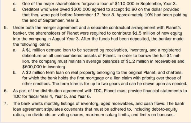 Planet Publishing Limited (Planet) is a medium-sized, privately owned Canadian company that holds exclusive Canadian distribution rights for the publications of Typset Daily Corporation (TDC). Space Communications Ltd. (Space), an unrelated privately owned Canadian company, held similar distribution rights for the publications of Worldwide Affairs Limited (WAL). TDC and WAL were unrelated U.S. publishers of magazines and books. WAL went into receivership in early Year 3 and was then purchased by TDC.
TDC did not want the exclusive rights for its publications split between two companies, and it did not believe that either Planet or Space, individually, could adequately distribute its products in Canada. In order to retain the distribution rights that otherwise would have been lost at the expiry of the contracts, Space merged with Planet on July 31, Year 3. Details regarding the merger and the restructuring that followed soon after the merger are provided in Exhibit I.
In September Year 3, the directors of Planet requested that your firm let its name be offered as auditor for the year ending February 28, Year 4. Your firm accepted the request. In prior years, two other firms audited Planet and Space. It is now October Year 3, and your firm was appointed as auditors at a shareholders' meeting. Subsequent to your appointment as auditors, the president requested a report on the following matters:
1. The accounting treatment that should be given to the merger and to the transactions that have arisen since February 28, Year 3, together with full reasons for all recommendations.
2. Any other issues (other than tax and assurance) that the president should be aware of, arising from the merger, or from recent events, together with recommendations.
The partner in charge of the engagement asked you, CPA, a manager in the firm, to prepare the draft report. You and your staff have gathered information on Planet. This information is contained in Exhibit II.
Exhibit I:
Exhibit II: