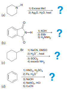 Predict the major product for each of the following reactions: