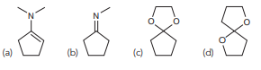 Predict the major product(s) obtained when each of the following compounds undergoes hydrolysis in the presence of H3O+: