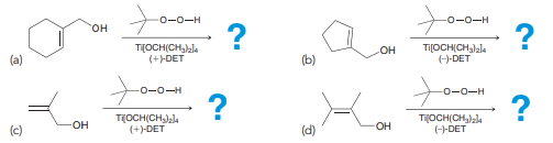 Predict the products for each of the following reactions: