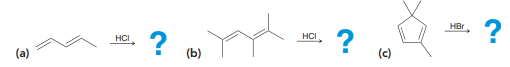 Predict the products for each of the following reactions and propose a mechanism that explains the formation of each product: