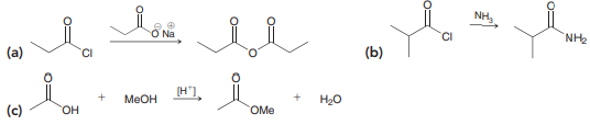 Propose a plausible mechanism for each of the following transformations. These reactions will all appear later in this chapter, so practicing their mechanisms now will serve as preparation for the rest of this chapter: