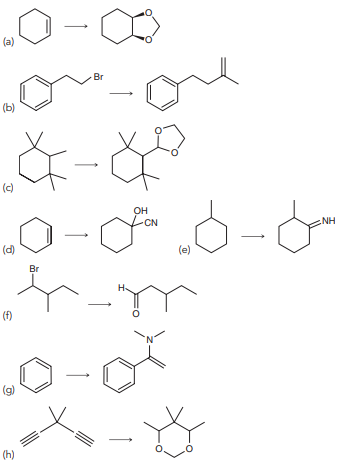 Propose an efficient synthesis for each of the following transformations: