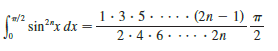 Prove that, for even powers of sine,