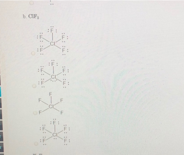 SF6, CIFs, and XeF4 are three compounds whose central atoms do not follow the octet rule. Choose Lewis structures for these compounds.