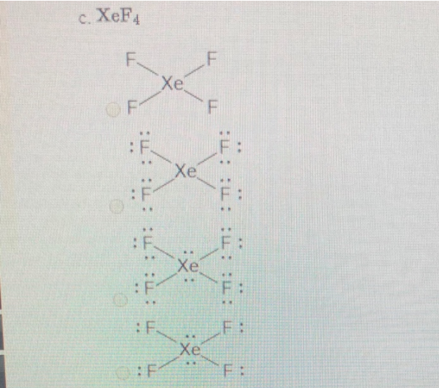 SF6, CIFs, and XeF4 are three compounds whose central atoms do not follow the octet rule. Choose Lewis structures for these compounds.