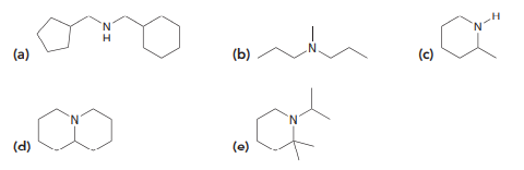 Show two different ways of preparing each of the following compounds via a reductive amination: