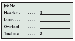 Starr Mfg.’s predetermined overhead rate is 200% of direct labor. Information on the company’s production activities during September 2015 follows.
a. Purchased raw materials on credit, $125,000.
b. Materials requisitions record use of the following materials for the month.
c. Paid $11,000 cash for miscellaneous factory overhead costs.
d. Time tickets record use of the following labor for the month. These wages are paid in cash.
e. Allocated overhead to Jobs 487, 489, and 490.
f. Transferred Jobs 487, 489, and 490 to Finished Goods.
g. Sold Jobs 487 and 489 on credit for a total price of $340,000.
h. The company incurred the following overhead costs during the month (credit Prepaid Insurance for expired factory insurance).
i. Applied overhead at month-end to the Work in Process Inventory account (Jobs 488 and 491) using the predetermined overhead rate of 200% of direct labor cost.
Required
1. Prepare a job cost sheet for each job worked on in the month. Use the following simplified form.
2. Prepare journal entries to record the events and transactions a through i.
3. Set up T-accounts for each of the following general ledger accounts, each of which started the month with a zero balance: Raw Materials Inventory, Work in Process Inventory, Finished Goods Inventory, Factory Overhead, Cost of Goods Sold. Then post the journal entries to these T-accounts and determine the balance of each account.
4. Prepare a report showing the total cost of each job in process and prove that the sum of their costs equals the Work in Process Inventory account balance. Prepare similar reports for Finished Goods Inventory and Cost of Goods Sold.